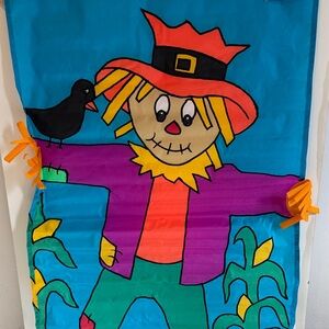 JCPenney Vibrant Scarecrow outdoor flag